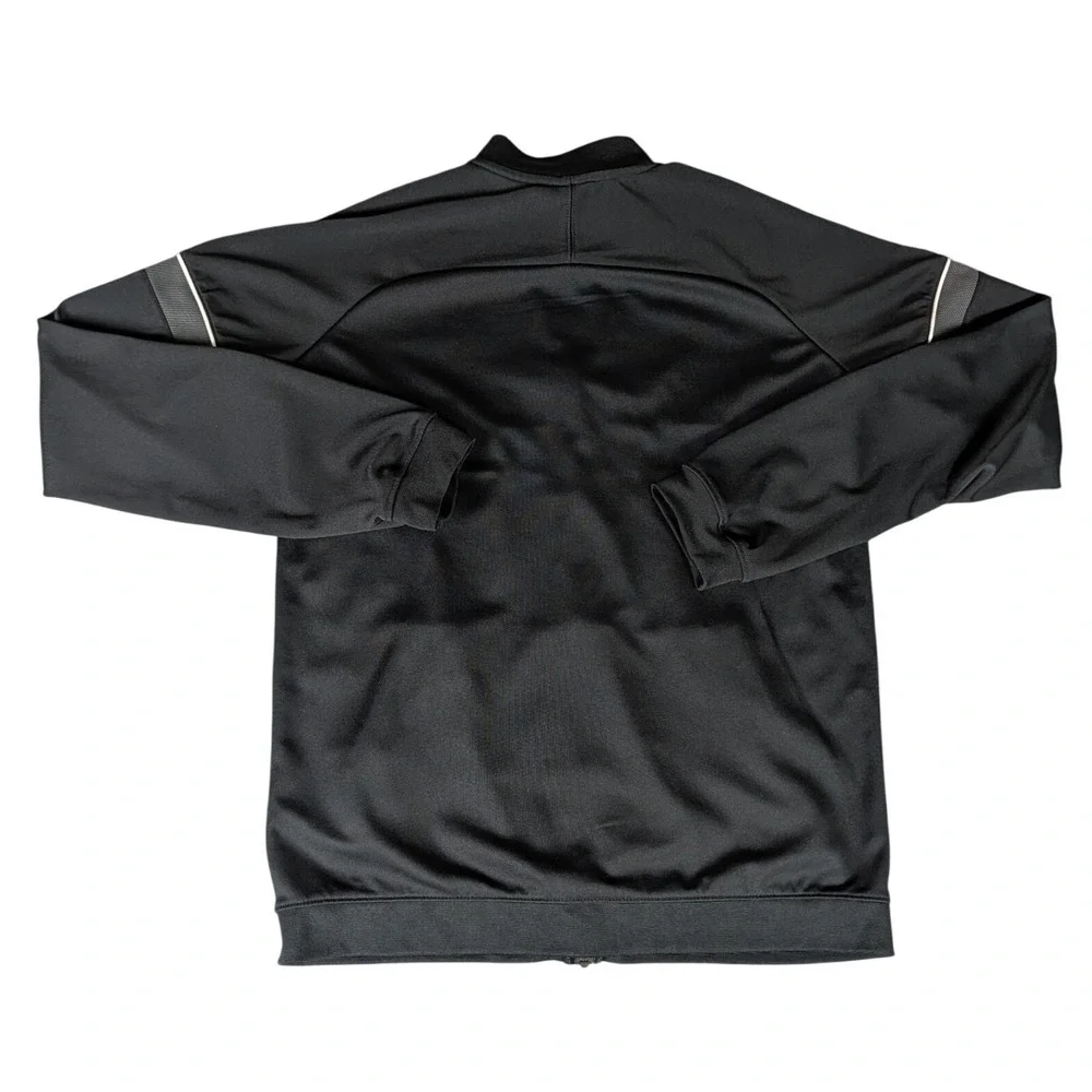 Nike Kids Dri-FIT Soccer Track Jacket Black Full Zip Athletic Warm Up CW6131-010